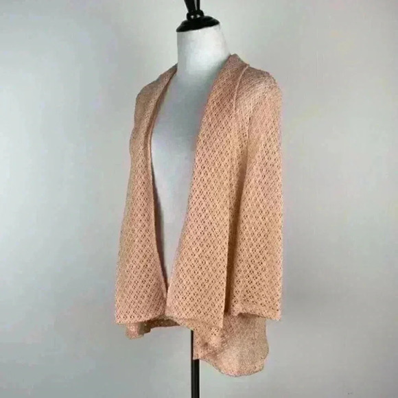 Ruby Rd sweater size XL pink metallic cardigan - Picture 5 of 8